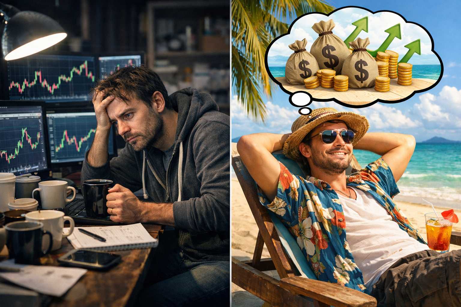 Investissement actif et passif: le choix est rapide.