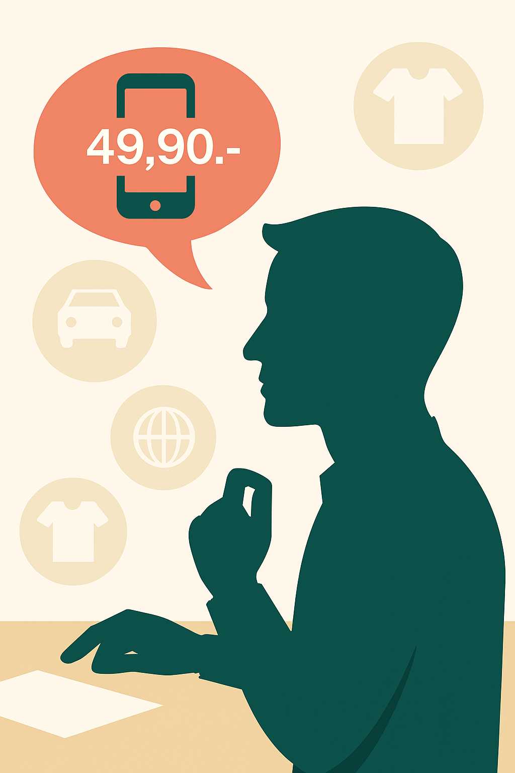 une personne qui recherche une offre téléphonique moins chers