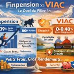Comparatif sous forme d'image de viac et finpension pour le pilier 3a.